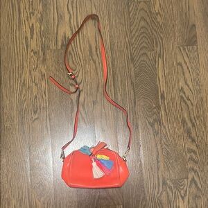 Rebecca Minkoff Red Crossbody Bag with Colorful Tassels